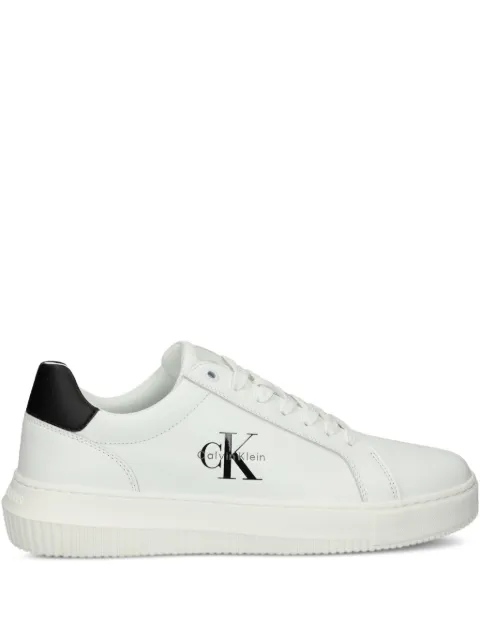 Calvin Klein Jeans logo-detail leather sneakers White YM0YM01317