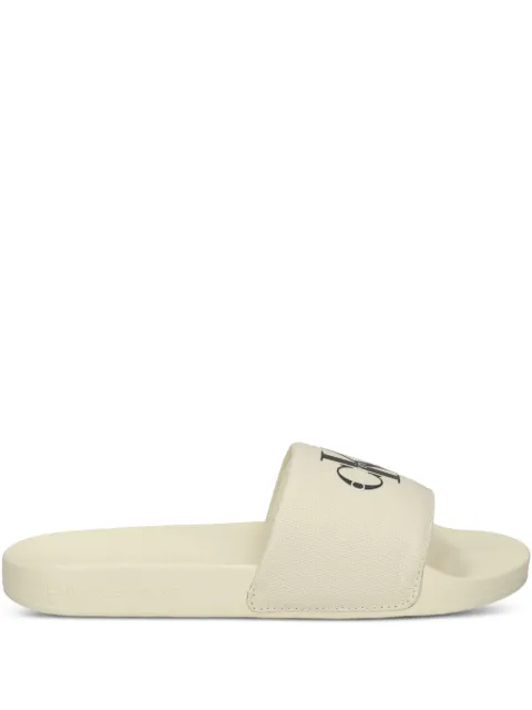 Calvin Klein Jeans logo-embellished slides Neutrals YW0YW01967