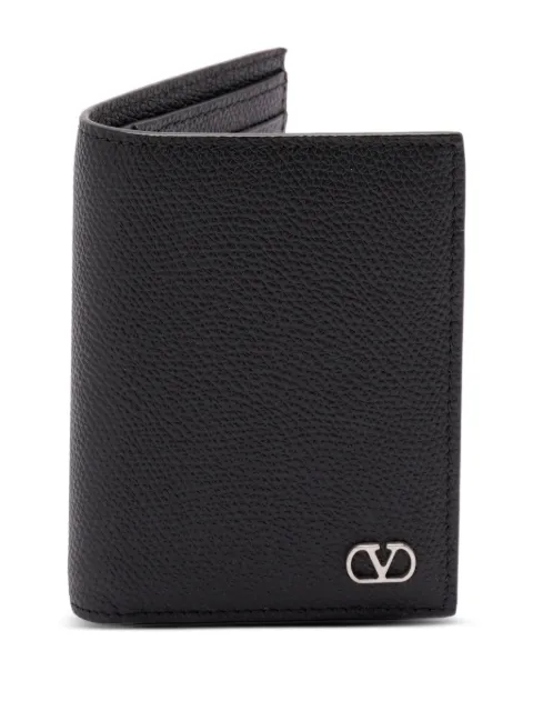 Valentino Garavani VLogo Signature grained card holder Blue YP0AP1UAG