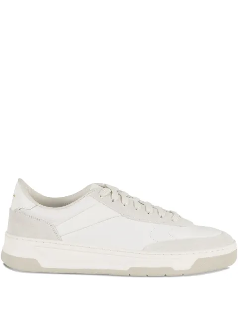 BOSS leather lace-up low-top sneakers White 50548705097