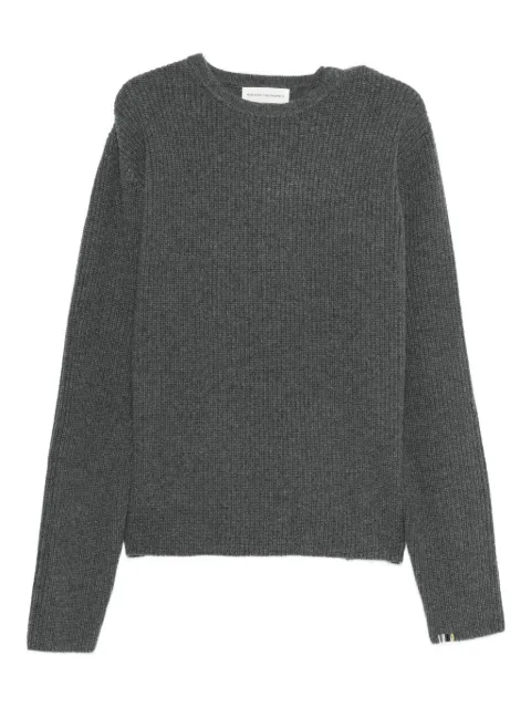 extreme cashmere N°356 You ribbed cashmere sweater Grey 356
