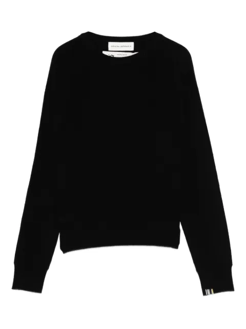 extreme cashmere N°382 Belle round-neck long-sleeve sweater Black 382