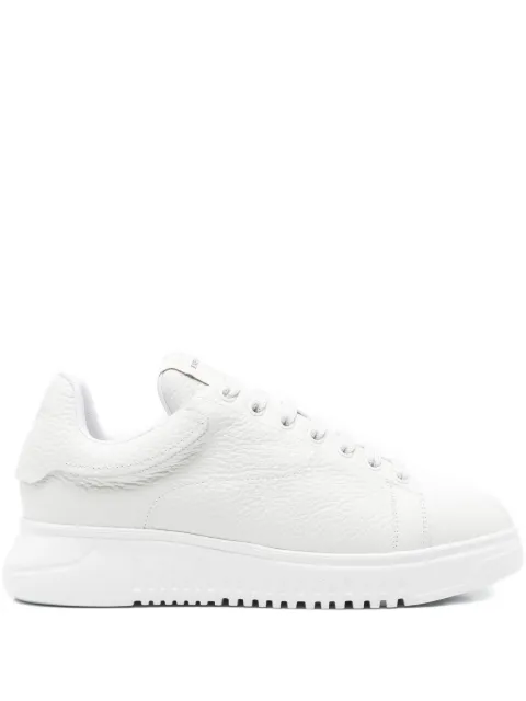 Emporio Armani padded-tongue leather sneakers White EM003663AF19999U0001