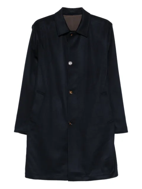 Kired button-fastening coat Blue WPEAKW681801906Y