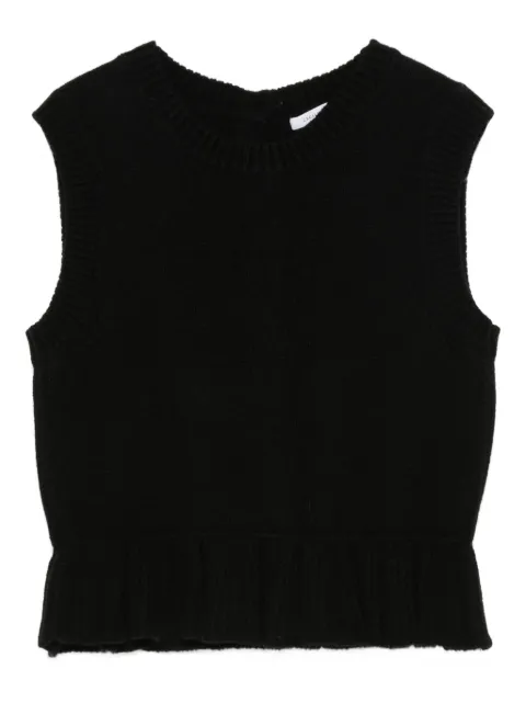Cecilie Bahnsen round-neck sweater Black 225KNI53003BILLVEST