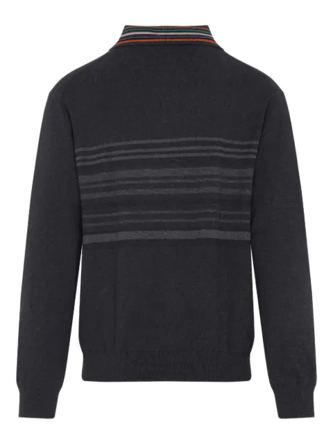 Paul Smith striped polo-neck sweater Grey M1R533ZT02764
