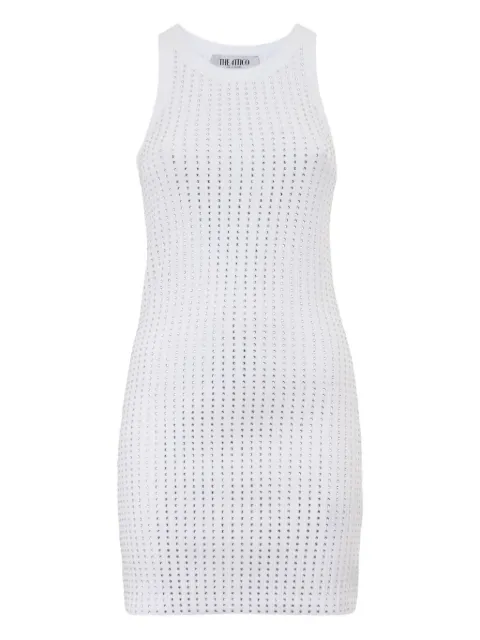 The Attico crystal-embellished tank dress White 251WCW00206JJJ051TR