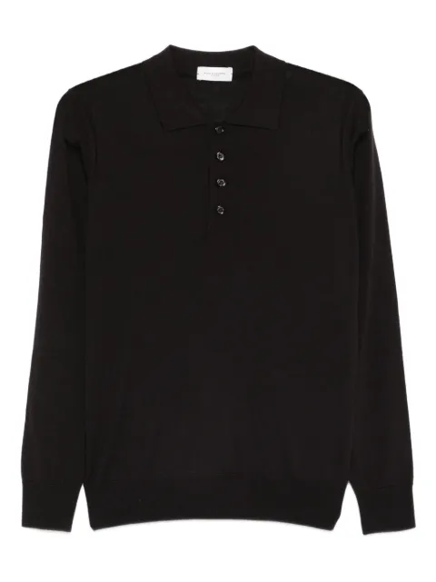 Paolo Pecora long-sleeve polo shirt Brown A010F001