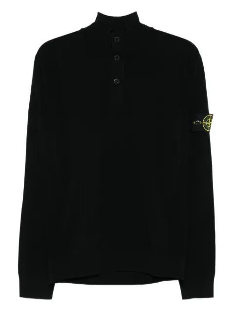 Stone Island compass-bagde sweater Black K2S155100002S00A1