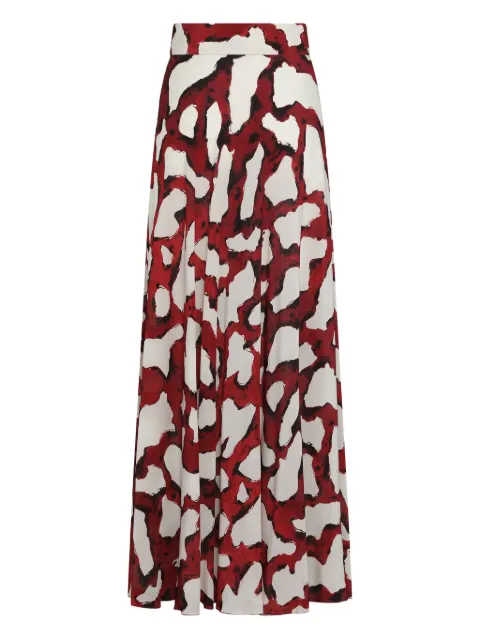 Marinella Piccinno abstract-print skirt White GIULIA