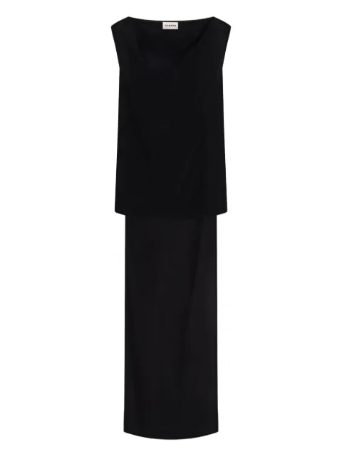 P.A.R.O.S.H. sleeveless silk blouse Black D311642SWEET