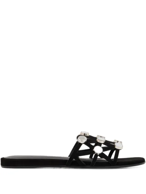 The Attico grid studded flats Black 251WSH00882LBT007SA