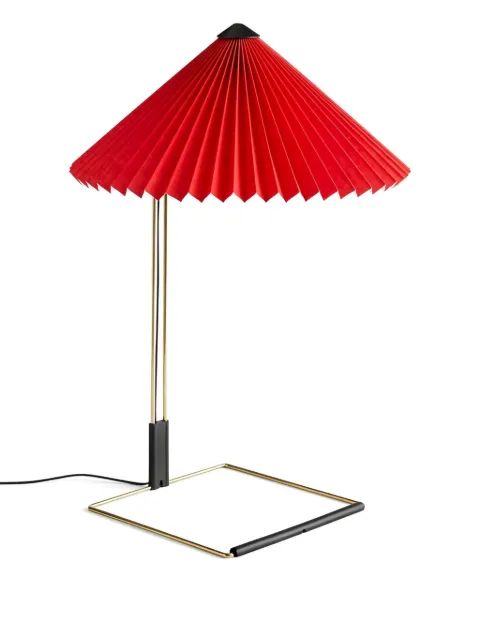 HAY Matin pleated shade table lamp Red AA972A569AB79