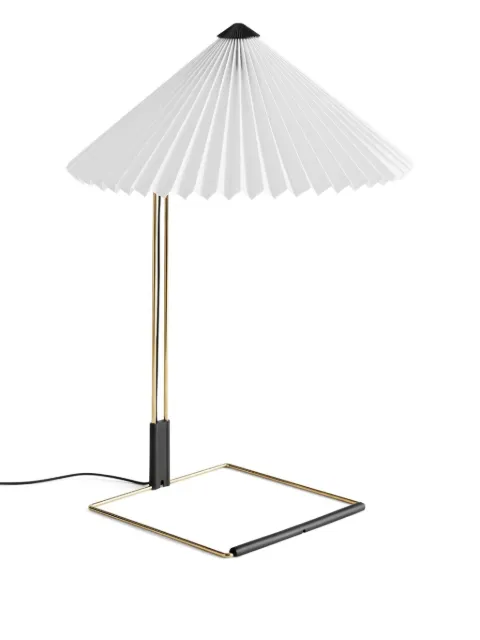 HAY Matin pleated-shade table lamp (52 cm) White AA972A569AB77