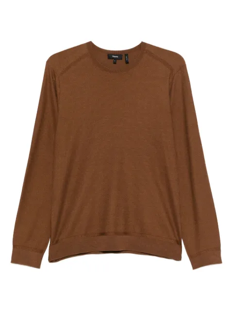 Theory crew-neck sweater Brown P0482709