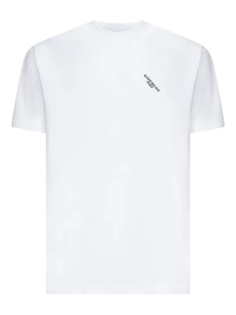 Givenchy logo-print crew-neck T-shirt White BM71NK3YRR