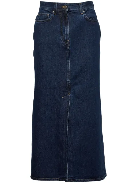 Loulou Rona denim maxi skirt Blue RONAWASHEDBLUE
