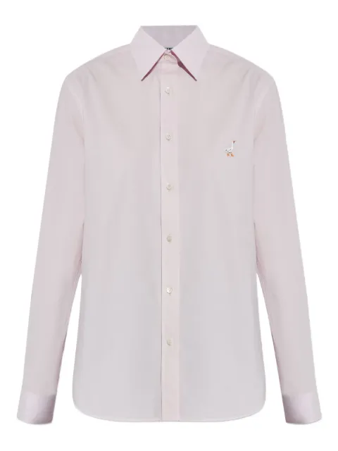 Moschino embroidered goose shirt Pink 252EA02315531