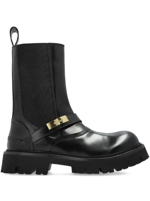 Moschino strap-detail chelsea boots Black MB21044G0NGB5