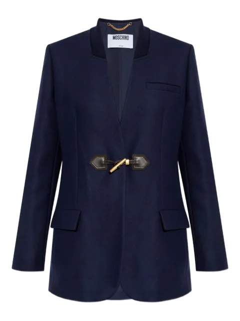 Moschino elbow-patch blazer Blue 252EA05125512