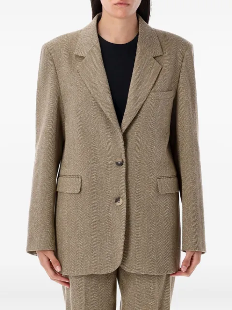 Golden Goose herringbone blazer Brown GWP02461P002089