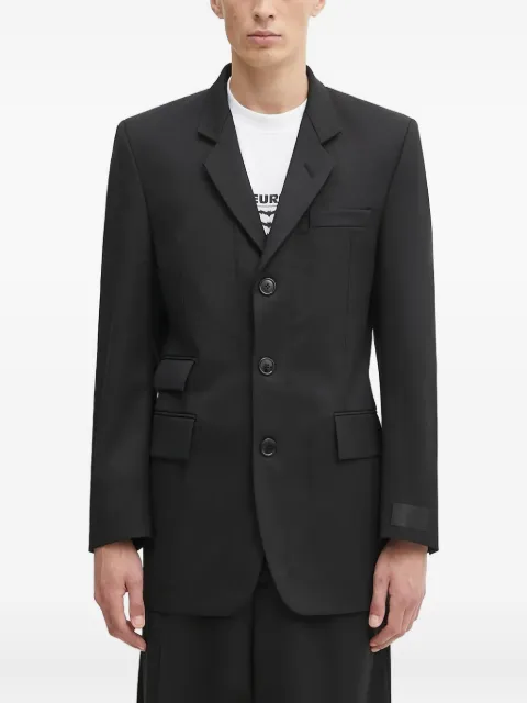 VETEMENTS single-breasted blazer Black UH76TJ500B