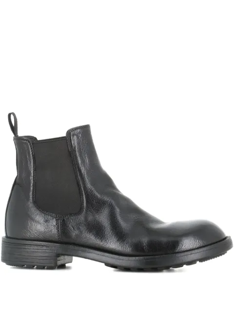 Officine Creative elasticated-panel leather boots Black OCDDIAR109IGNIS1000