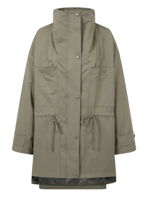 TOMBOY detachable-hood drawstring coat Green 9105313A01