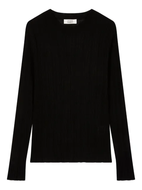 TOMBOY ribbed long-sleeve sweater Black 9105452116