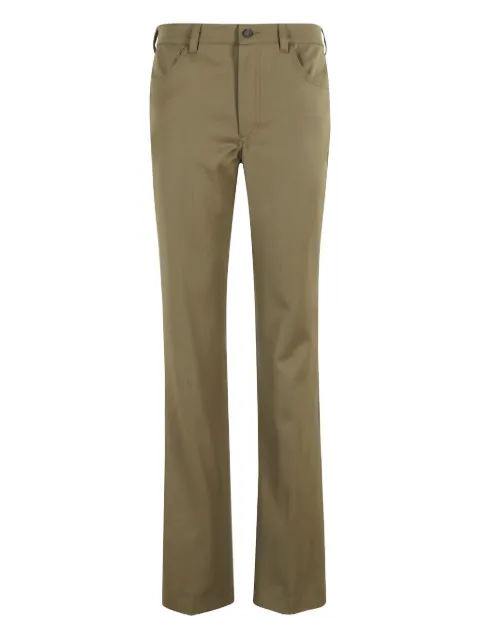 The Attico button-fly trousers Green 251WCP00273WWW065AA