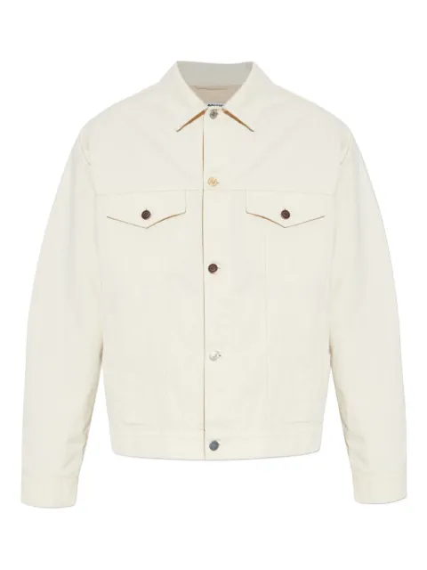 Moschino button-fastening flap-pocket jacket Neutrals 252ZZA06175220