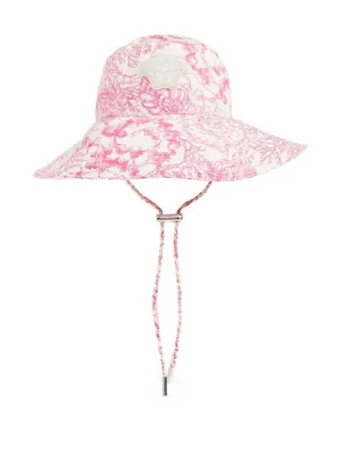 Versace Medusa Head printed bucket hat Pink 10205911A15561