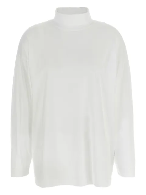 Haikure Ivy high-neck long-sleeve T-shirt White HEW54130TJ048PXT0503