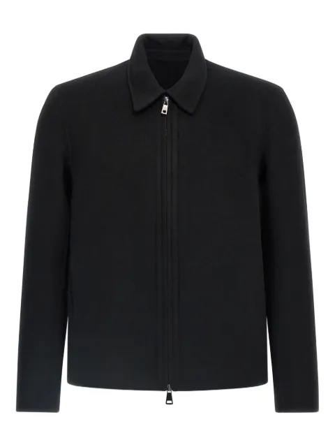 Giorgio Brato classic-collar wool-blend overshirt Black TX26F1604WOWSNERO