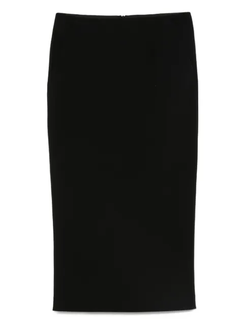 Giorgio Armani wool-blend straight skirt Black GW001889TE14246