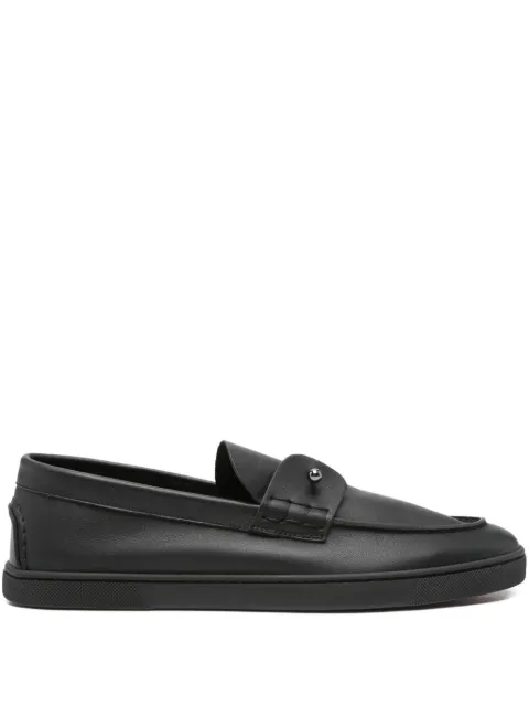 Christian Louboutin slip-on leather loafers Black 1250212B861