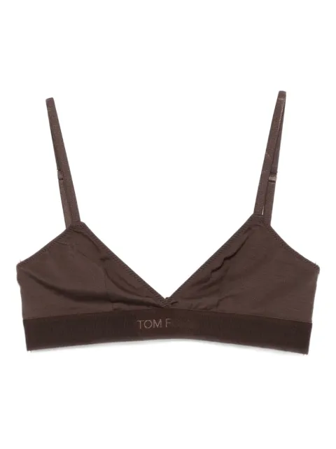 TOM FORD triangle-shape bra Brown BRJ009JEX166