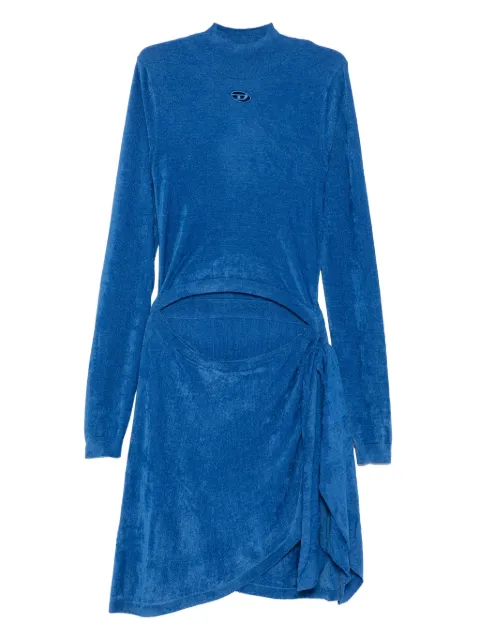 Diesel mock-neck tie-front dress Blue A188900IKBZ