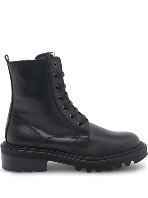 Via Roma 15 50mm lace-up zip boots Black 4434013NERO