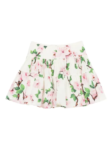 Oscar de la Renta tiered floral skirt White 25PN406CBO