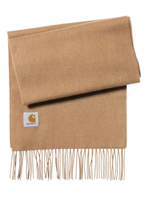 Carhartt WIP fringed wool scarf Neutrals I0135072FS
