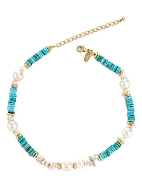 Kenneth Jay Lane single-row multi-stone necklace Blue 4092N1T