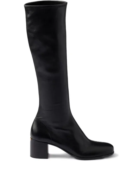Prada stretch nappa leather boots Black 1W157OF055L68
