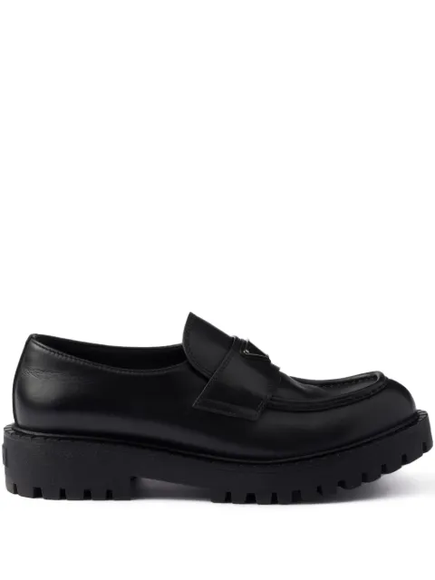 Prada leather loafers Black 2DE151FG001070