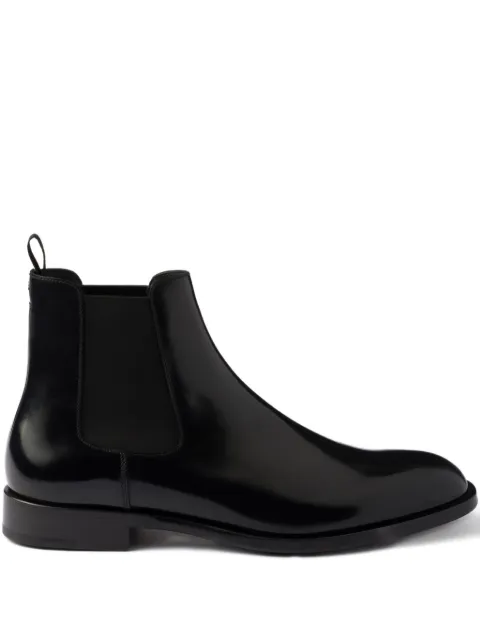 Prada brushed leather Chelsea boots Black 2TB058FX024055