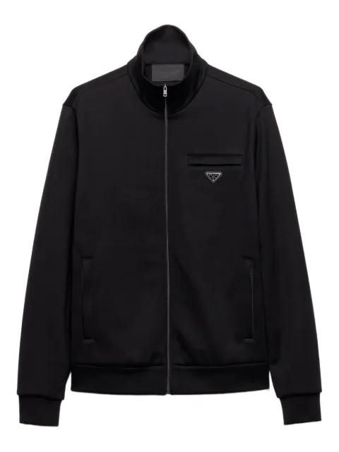 Prada logo zip-closure jacket Black UJL58CSOOO11OQ