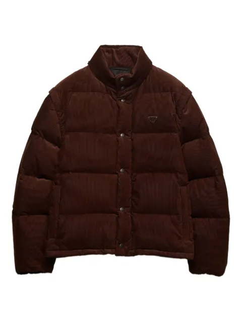 Prada corduroy quilted jacket Brown SGC946SOOO1JHC