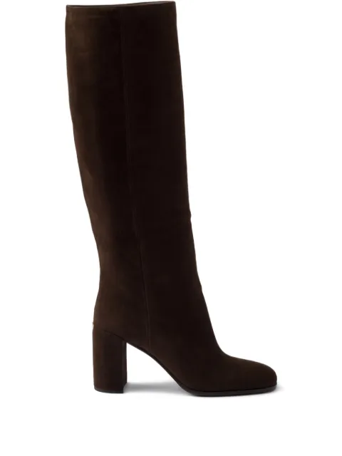 Prada heeled suede boots Brown 1W632NFB085008