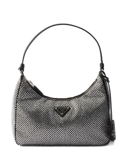 Prada mini Re-Edition 2005 shoulder bag Grey 1BC204VOOD2HNJ