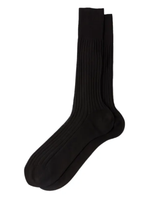Prada ribbed cotton socks Brown UCL349S172L80